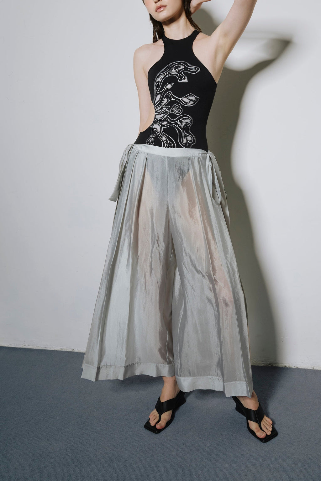 Illusion Embroidered Bodysuit