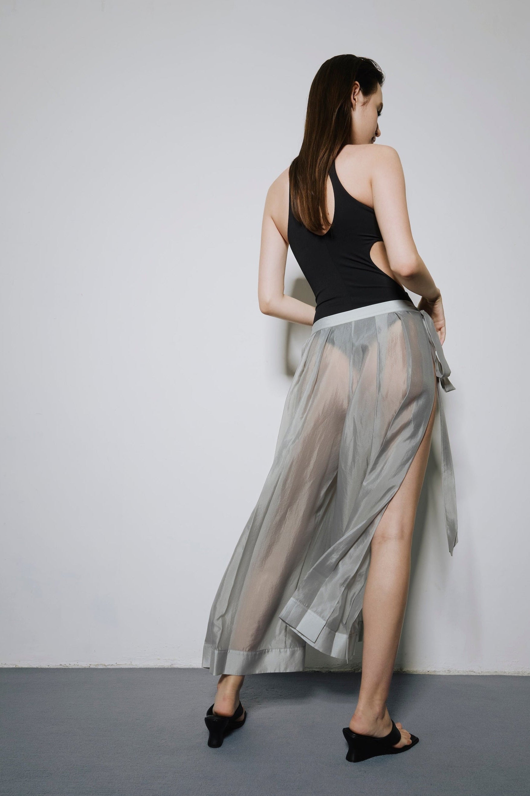 Cloud Sheer Tied Pants