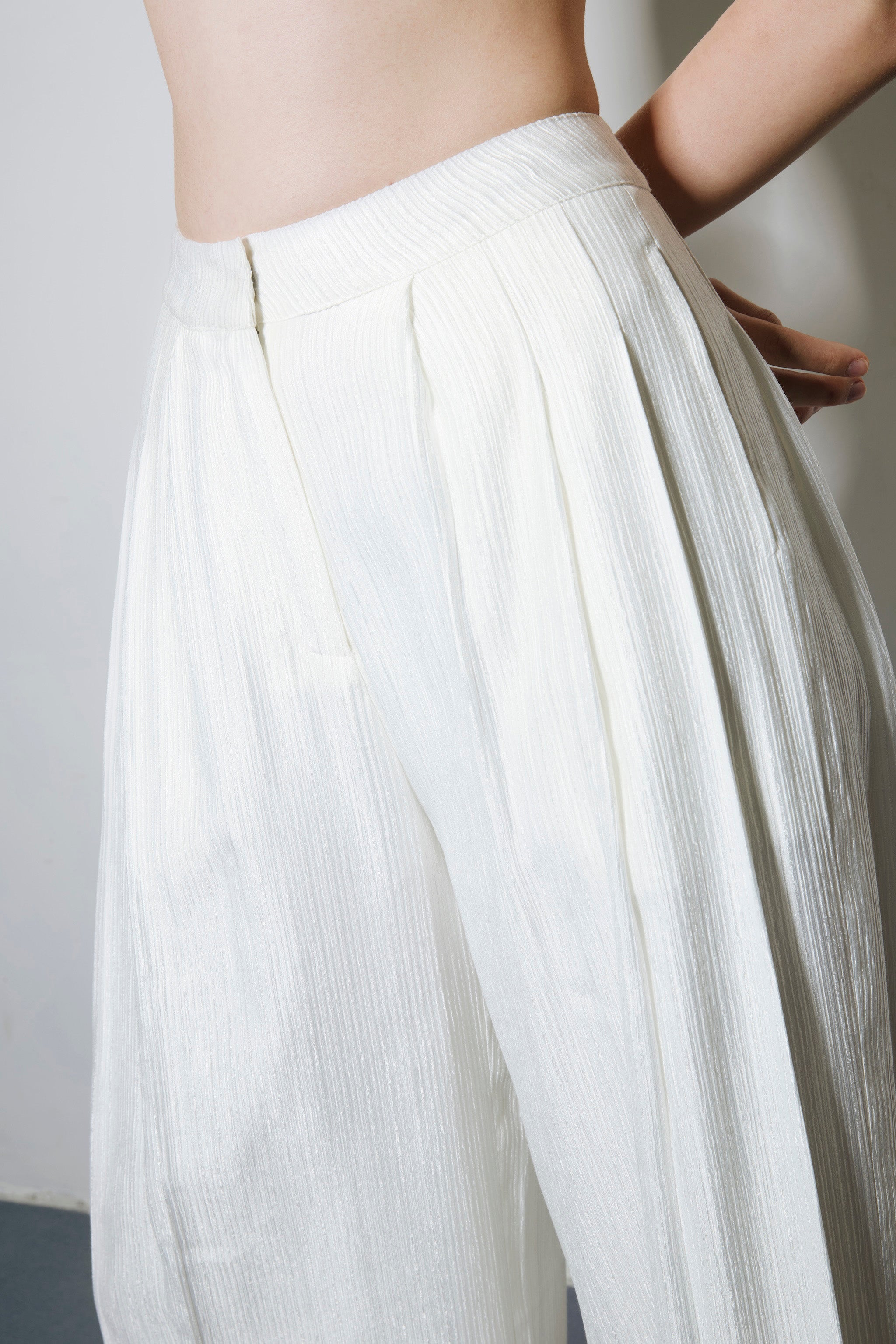 Sheen Drift Pleated Pants