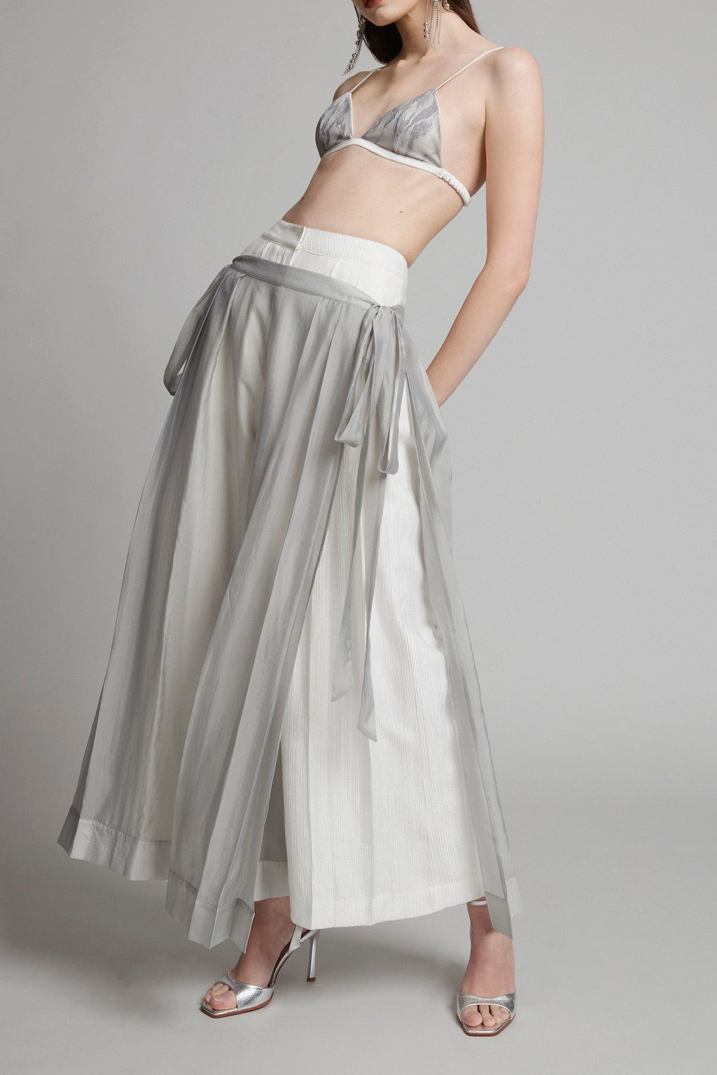 Sheen Drift Pleated Pants