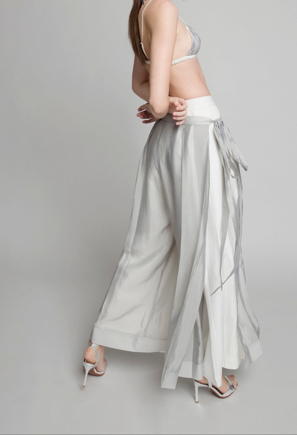 Sheen Drift Pleated Pants