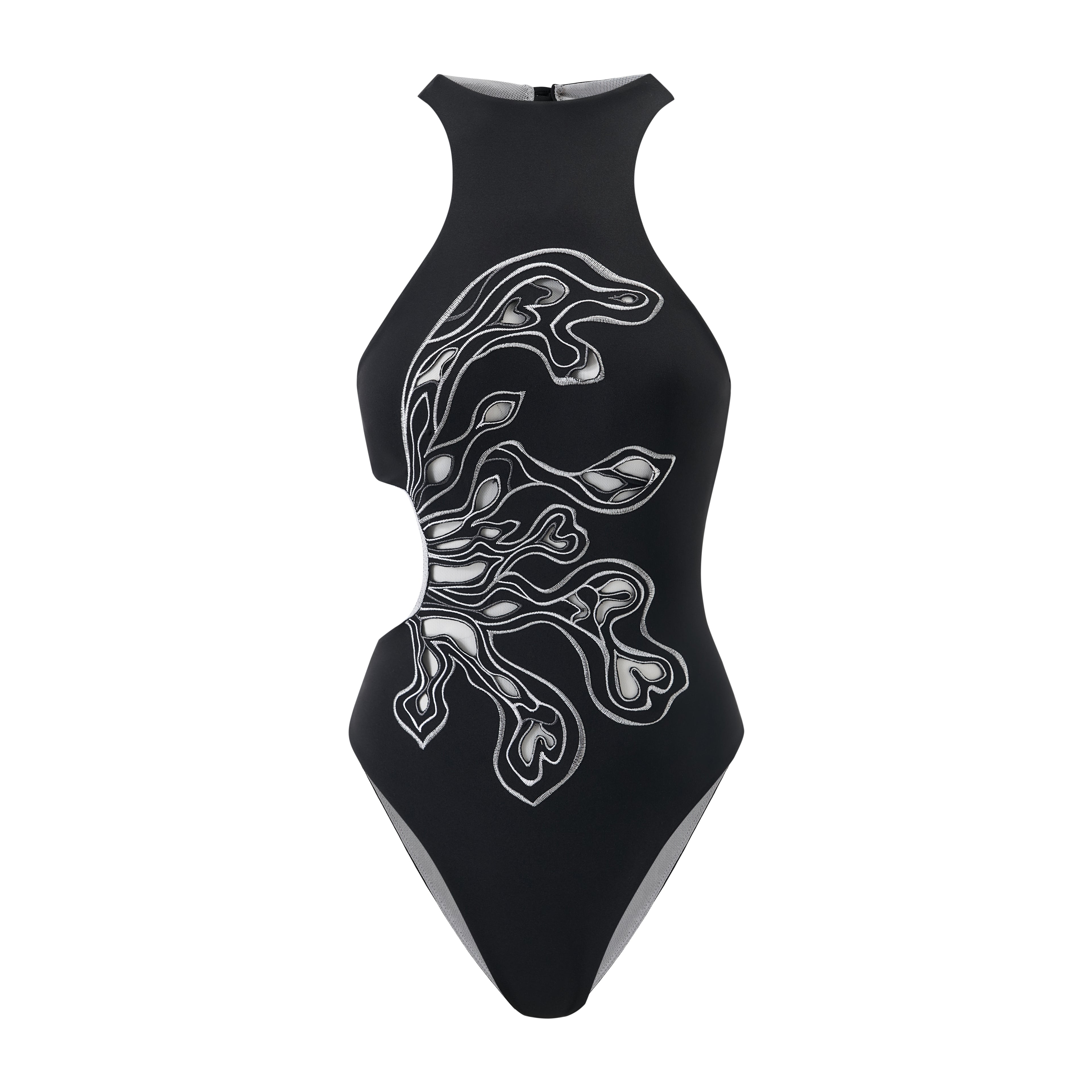 Illusion Embroidered Bodysuit