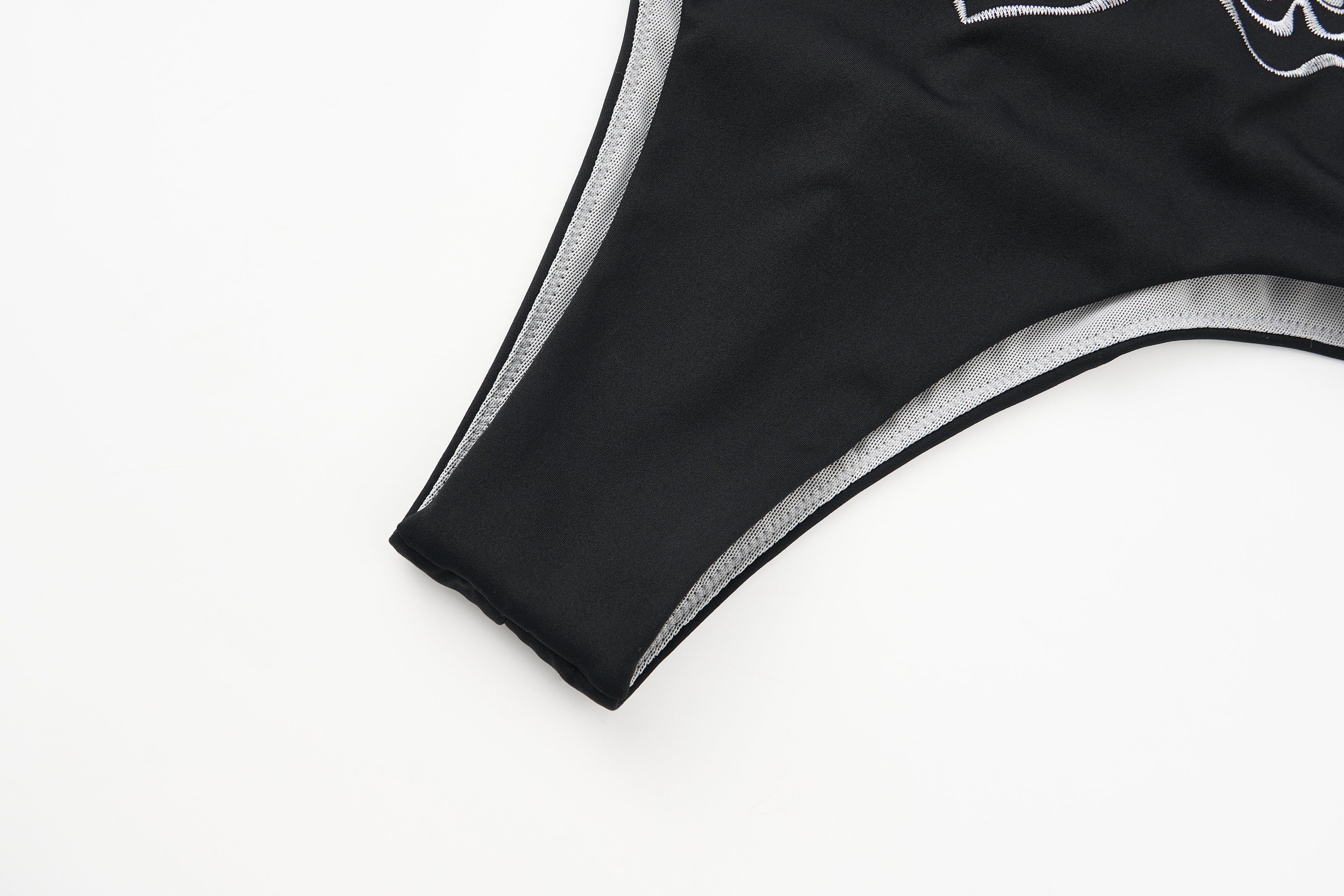 Illusion Embroidered Bodysuit