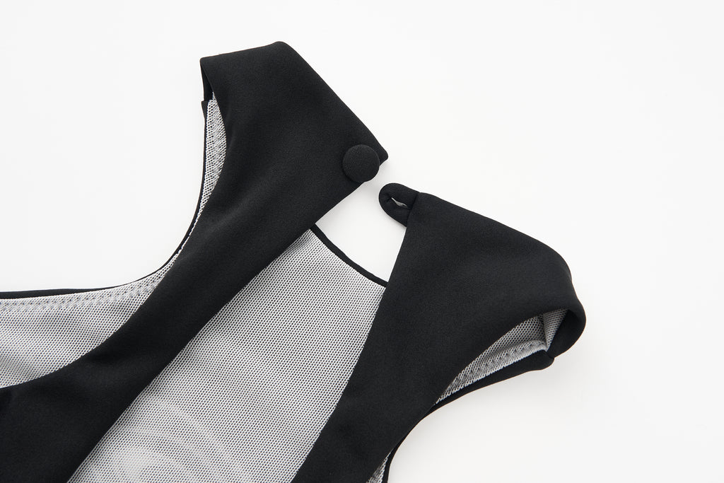 Illusion Embroidered Bodysuit