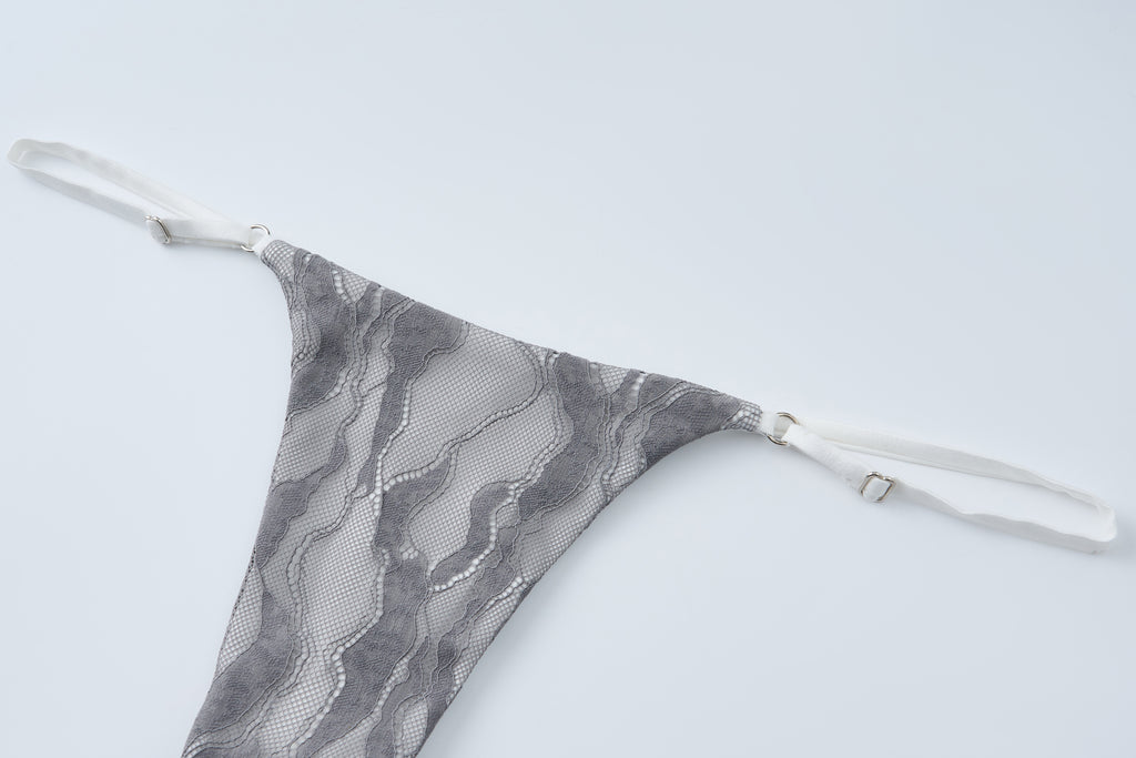 Marble Lace Bralette Set