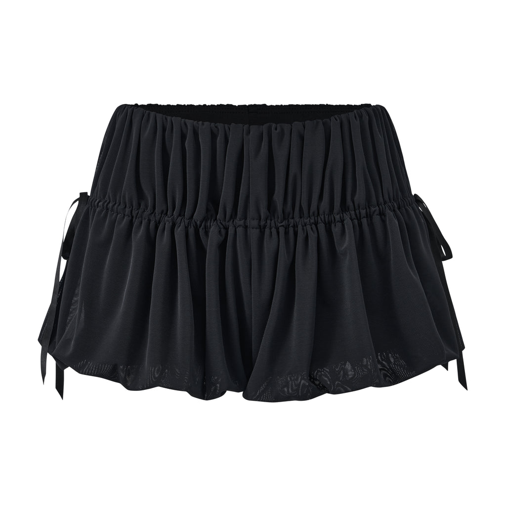 Ribbon Ruched Bubble Shorts