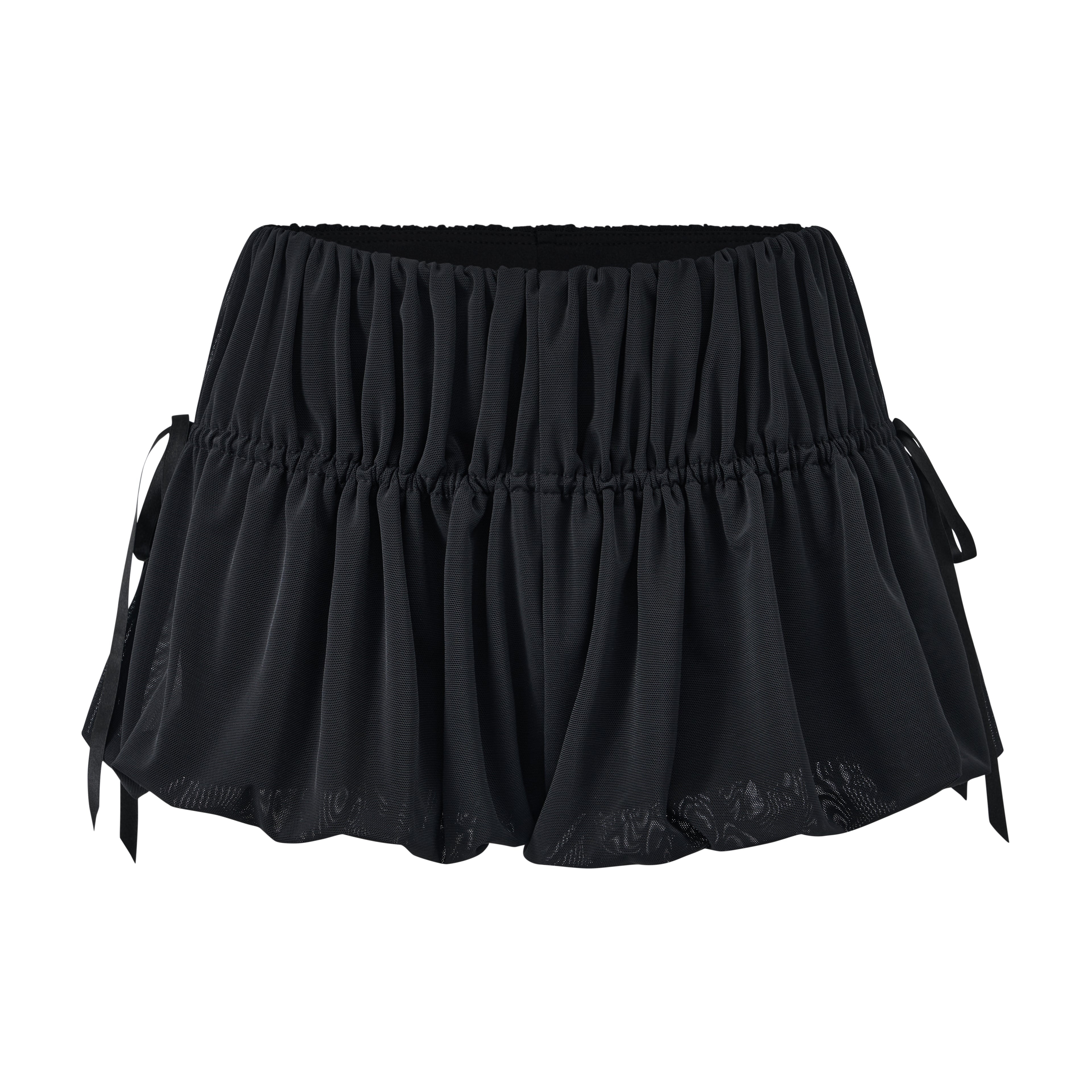 Ribbon Ruched Bubble Shorts