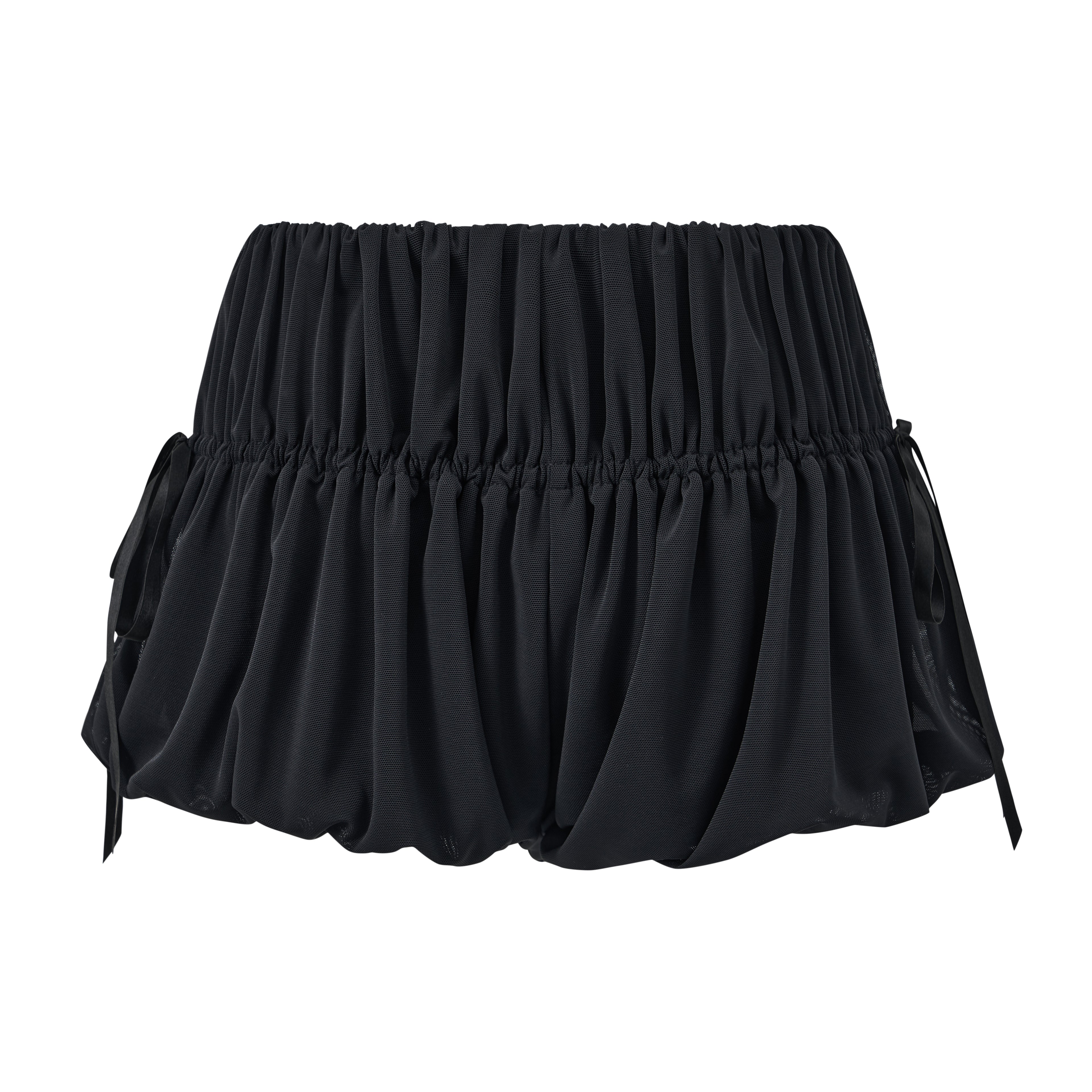 Ribbon Ruched Bubble Shorts