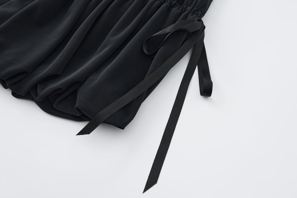 Ribbon Ruched Bubble Shorts